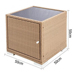 BROWN WICKER 2-SEATER LOUNGE SET - Loungeout