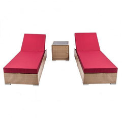BROWN WICKER 2-SEATER LOUNGE SET - Loungeout