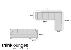 Black Lounge | Chaise Sofa | Alpha Black