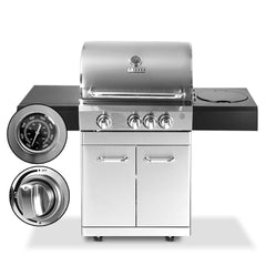 Stainless Steel 4 Burner Gas BBQ
