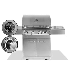 Stainless Steel 5 Burner Gas BBQ