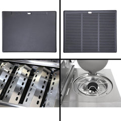 Stainless Steel 5 Burner Gas BBQ