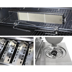 Stainless Steel 6 Burner Gas BBQ