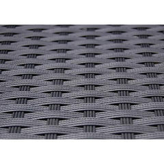 GARDEN FURNITURE POLY RATTAN SET (9 PCS) - BLACK - Loungeout