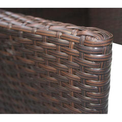GARDEN POLY RATTAN CHAIRS (2 PCS) - BROWN - Loungeout