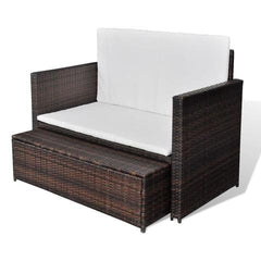 GARDEN SOFA POLY RATTAN SET (5 PCS) - Loungeout