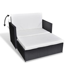 GARDEN SOFA POLY RATTAN SET (5 PCS) - Loungeout