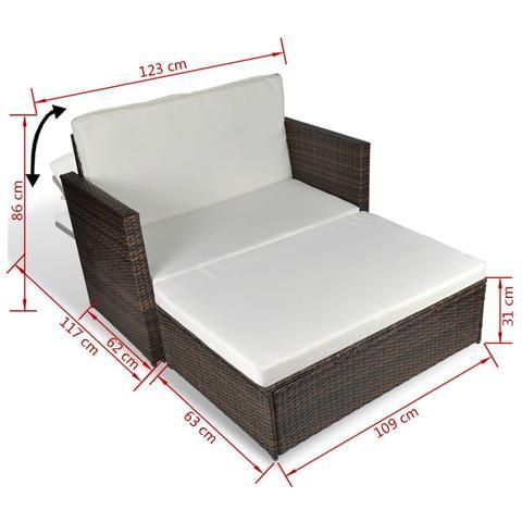 GARDEN SOFA POLY RATTAN SET (5 PCS) - Loungeout