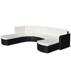 GARDEN SOFA POLY RATTAN SET (16 PCS) - Loungeout