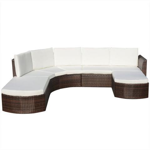 GARDEN SOFA POLY RATTAN SET (16 PCS) - Loungeout