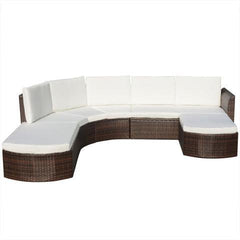 GARDEN SOFA POLY RATTAN SET (16 PCS) - Loungeout
