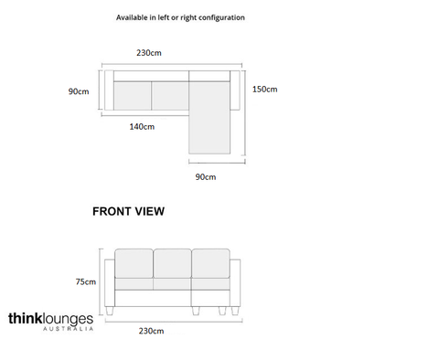 Braxton Chaise lounge - Tan