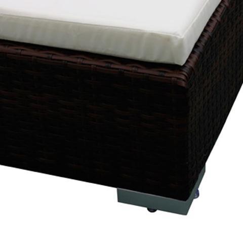 Poly Rattan 24-Piece Garden Seat Set - Brown - Loungeout