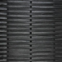 POLY RATTAN 7-PIECE GARDEN DINING SET - BLACK - Loungeout