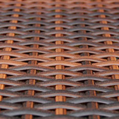 POLY RATTAN GARDEN SEAT - BROWN (SET OF 20) - Loungeout