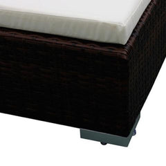 POLY RATTAN GARDEN SEAT - BROWN (SET OF 20) - Loungeout