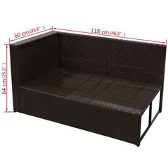 RATTAN GARDEN SOFA SET (26 PCS)