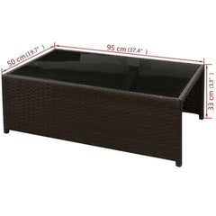 RATTAN GARDEN SOFA SET (26 PCS)