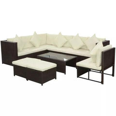 RATTAN GARDEN SOFA SET (29 PCS)