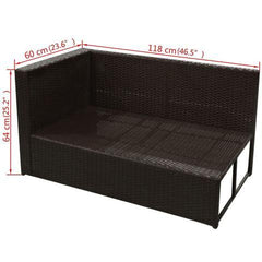 RATTAN GARDEN SOFA SET (29 PCS)