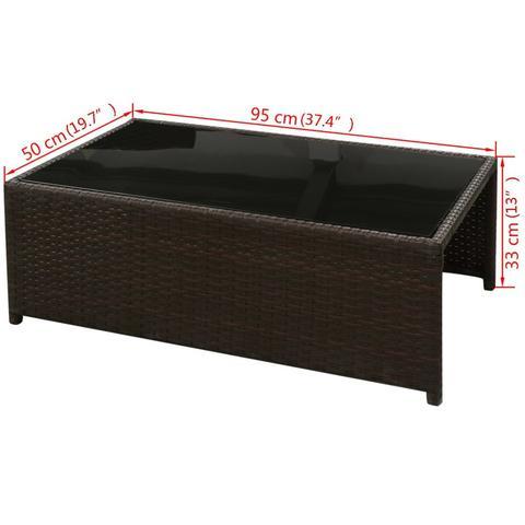 RATTAN GARDEN SOFA SET (29 PCS)