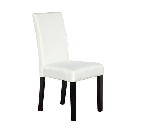 2 x Premium Fabric Linen Palermo Dining Chairs High Back - White