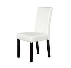 2 x Premium Fabric Linen Palermo Dining Chairs High Back - White