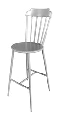 Aluminium Windsor Bar Chair Retro Grey Set of 2