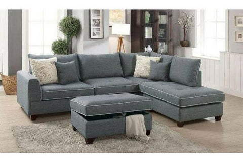 Chaise Lounge | Fabric Lounge | Macintosh 3.5 Seater (Steel)