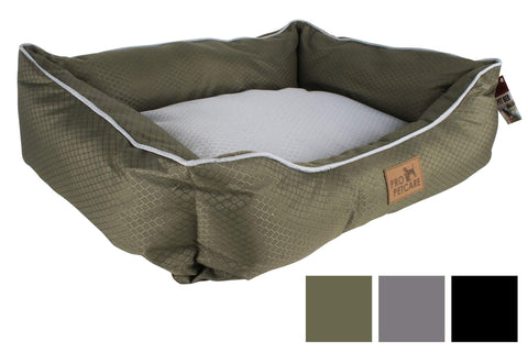 Pet Bed Bolstered Honeycomb Oxford 65X50X20 3 Asstd