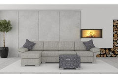 Wembley 3.5 + Chaise ( Ash Grey )